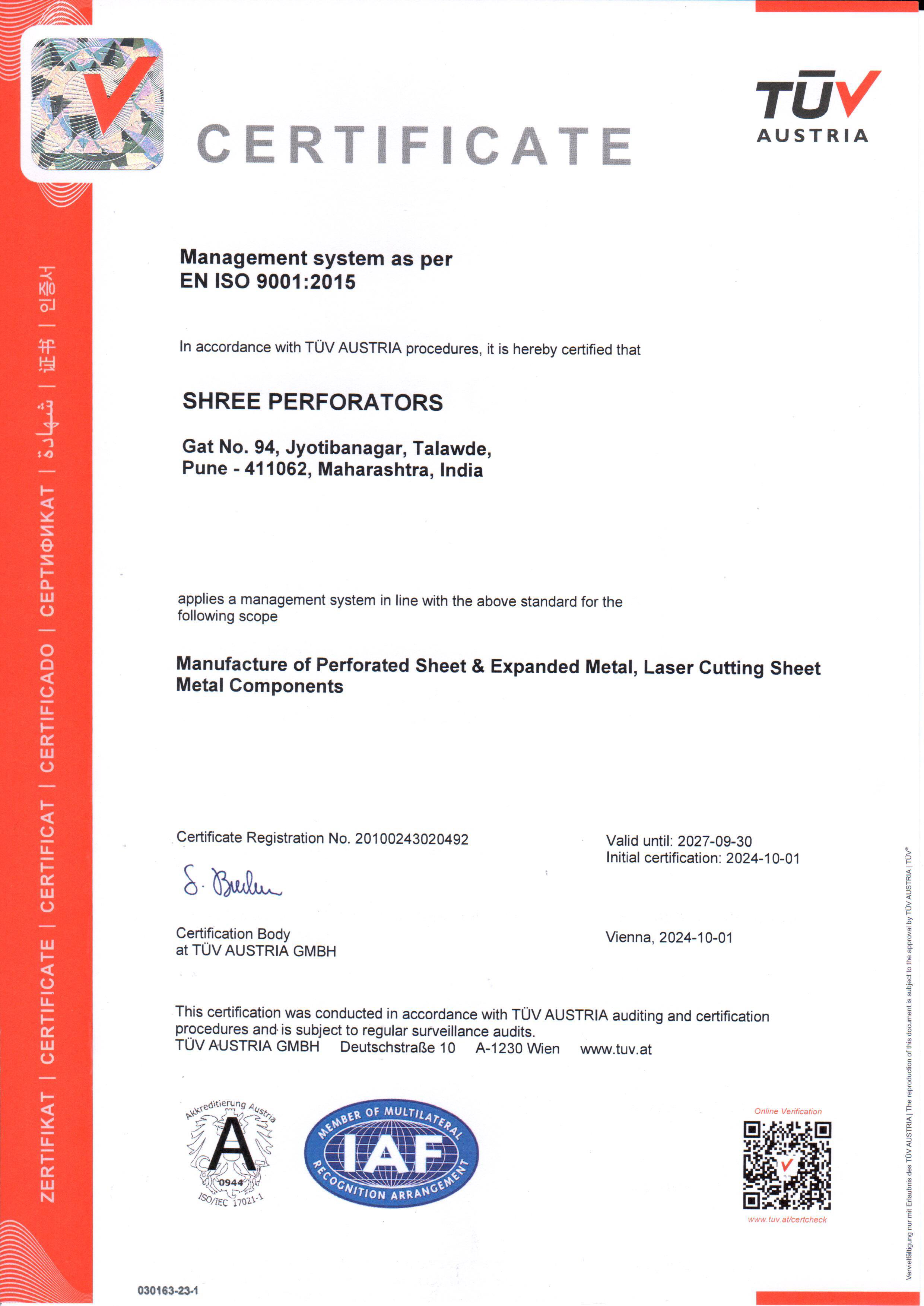Certificate 1